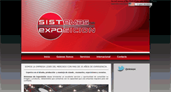 Desktop Screenshot of exposystems.com.mx